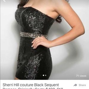 Stunning black sequent romper W/Beadwork waist